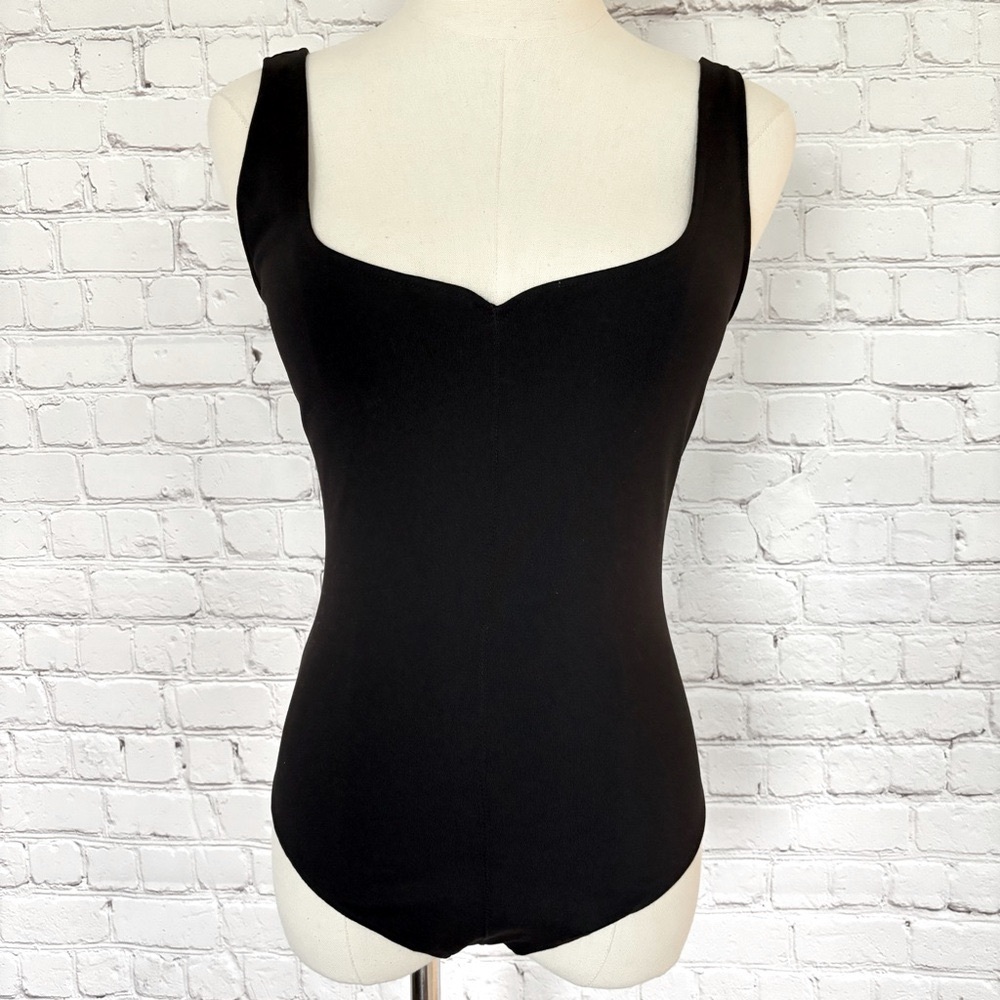 FREE PEOPLE Intimately Black Sleeveless Thong Bodysuit--NEW--S